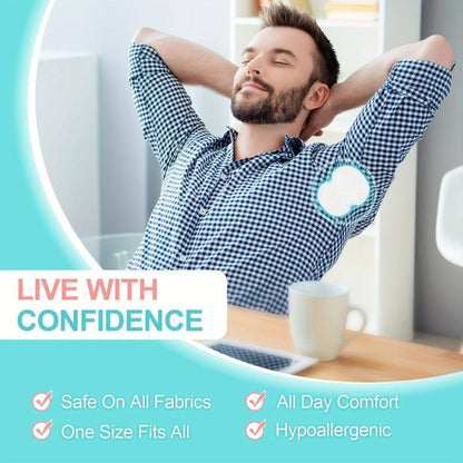 Invisible Disposable Underarm Sweat Pads (Pack of 10)