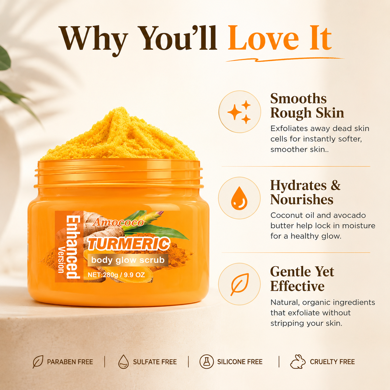 Turmeric Nourishing Scrub 280g